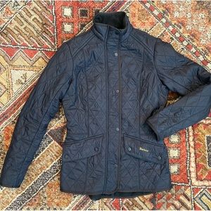 Womens Barbour padded quilted jacket size 6 medium fleece lined